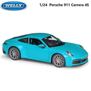 Planet Gates Diecast 1:24 Car Porsche 911 Carrera 4S Simulator Toy Sports Car Model Car Alloy Metal Toy Car For Childen Gift Collection