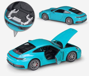 Planet Gates Diecast 1:24 Car Porsche 911 Carrera 4S Simulator Toy Sports Car Model Car Alloy Metal Toy Car For Childen Gift Collection