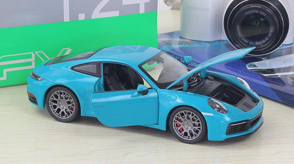 Planet Gates Diecast 1:24 Car Porsche 911 Carrera 4S Simulator Toy Sports Car Model Car Alloy Metal Toy Car For Childen Gift Collection