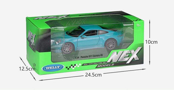 Planet Gates Diecast 1:24 Car Porsche 911 Carrera 4S Simulator Toy Sports Car Model Car Alloy Metal Toy Car For Childen Gift Collection