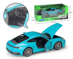Planet Gates Diecast 1:24 Car Porsche 911 Carrera 4S Simulator Toy Sports Car Model Car Alloy Metal Toy Car For Childen Gift Collection