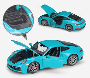 Planet Gates Diecast 1:24 Car Porsche 911 Carrera 4S Simulator Toy Sports Car Model Car Alloy Metal Toy Car For Childen Gift Collection