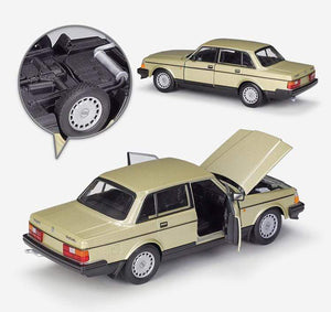 Planet Gates Diecast 1:24 Scale Car Classic VOLVO 240 GL High Simulation Model Car Alloy Metal Toy Car For Chlidren Gift Collection