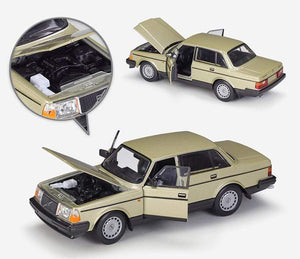 Planet Gates Diecast 1:24 Scale Car Classic VOLVO 240 GL High Simulation Model Car Alloy Metal Toy Car For Chlidren Gift Collection