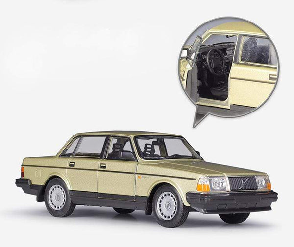 Planet Gates Diecast 1:24 Scale Car Classic VOLVO 240 GL High Simulation Model Car Alloy Metal Toy Car For Chlidren Gift Collection