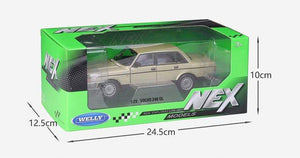 Planet Gates Diecast 1:24 Scale Car Classic VOLVO 240 GL High Simulation Model Car Alloy Metal Toy Car For Chlidren Gift Collection