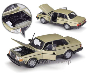 Planet Gates Diecast 1:24 Scale Car Classic VOLVO 240 GL High Simulation Model Car Alloy Metal Toy Car For Chlidren Gift Collection