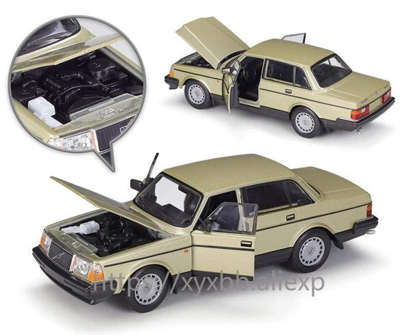 Planet Gates Diecast 1:24 Scale Car Classic VOLVO 240 GL High Simulation Model Car Alloy Metal Toy Car For Chlidren Gift Collection