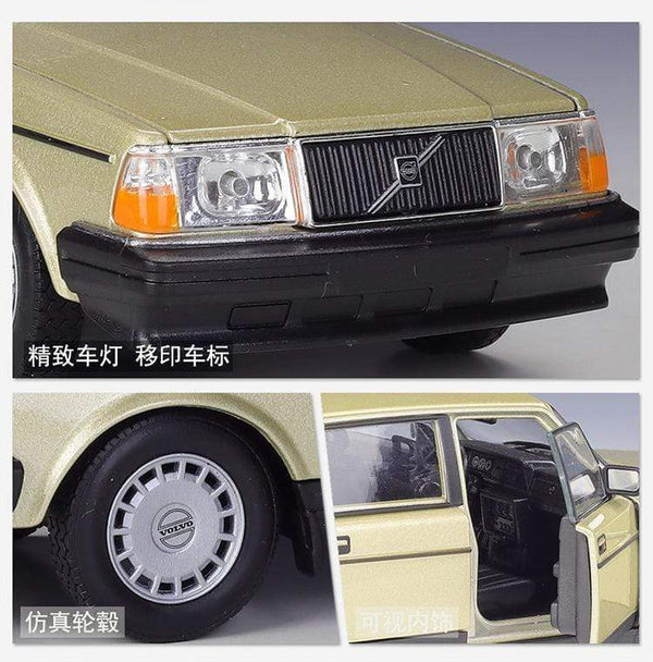 Planet Gates Diecast 1:24 Scale Car Classic VOLVO 240 GL High Simulation Model Car Alloy Metal Toy Car For Chlidren Gift Collection