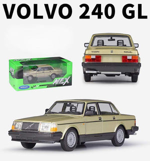 Planet Gates Diecast 1:24 Scale Car Classic VOLVO 240 GL High Simulation Model Car Alloy Metal Toy Car For Chlidren Gift Collection