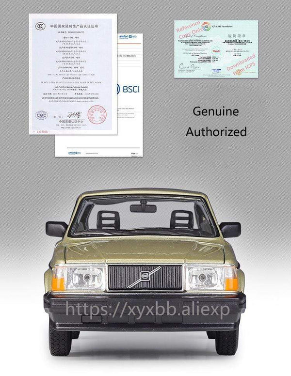 Planet Gates Diecast 1:24 Scale Car Classic VOLVO 240 GL High Simulation Model Car Alloy Metal Toy Car For Chlidren Gift Collection