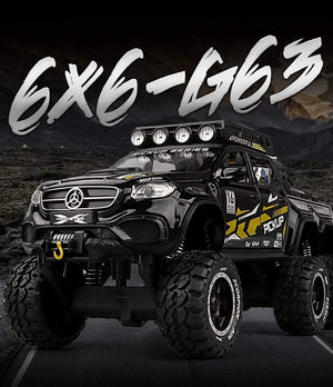 Planet Gates Diecast 1:28 Big Almost Real Car Model pick-up truck sound flashing machinery pull back wheels metal Alloy toy car for kids gift