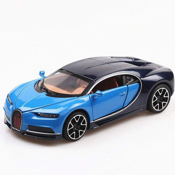 Planet Gates Diecast 1:32 Alloy Model Car Bugatti CHIRON Supercar Pull Back Metal Vehicle Collection Miniature Gifts for Children Boy's Toys