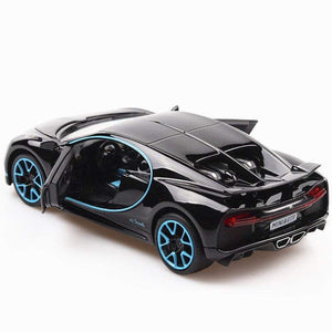 Planet Gates Diecast 1:32 Alloy Model Car Bugatti CHIRON Supercar Pull Back Metal Vehicle Collection Miniature Gifts for Children Boy's Toys