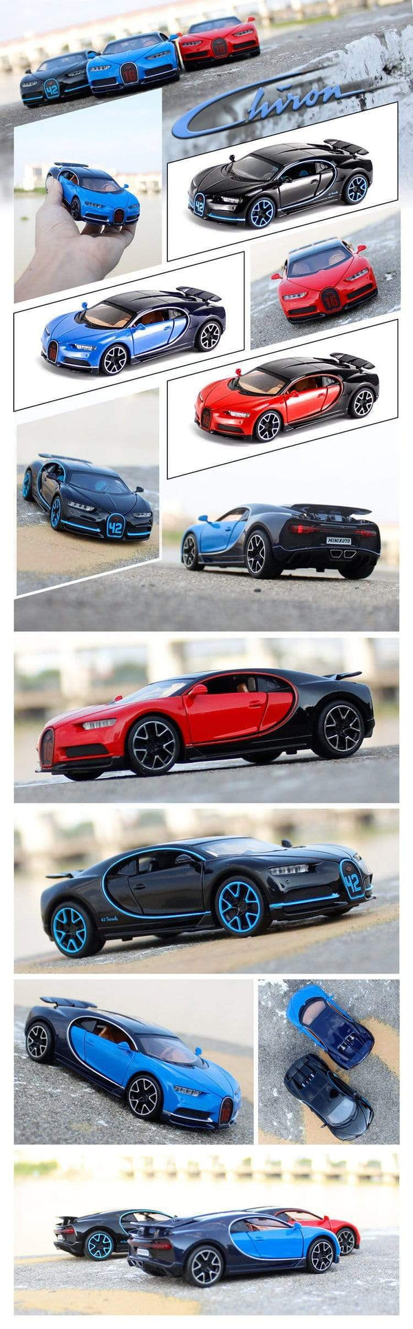 Planet Gates Diecast 1:32 Alloy Model Car Bugatti CHIRON Supercar Pull Back Metal Vehicle Collection Miniature Gifts for Children Boy's Toys