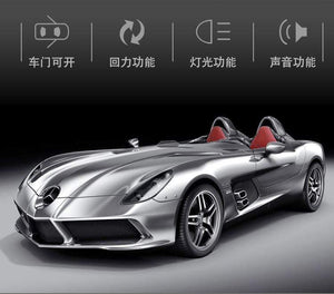 Planet Gates Diecast 1:32 Toy Car Mercedes Benz SLR Roadster Alloy Model Miniature Metal Vehicle Collection for Children Christmas Gifts Boys