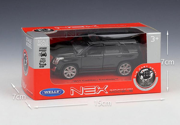 Planet Gates Diecast 1:36 Scale 2017 Cadillac Escalade SUV Simulator Pull Back Car Model Car Metal Alloy Toy Car Vehicle For Kids Gifts