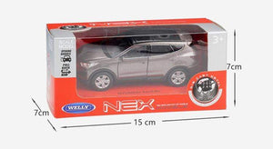Planet Gates Diecast 1:36 Scale Hyundai Santa Fe Simulator Toy Vehicle Model Car Pull Back Alloy Metal Toy Car For Kids Gifts Collection