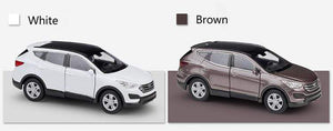 Planet Gates Diecast 1:36 Scale Hyundai Santa Fe Simulator Toy Vehicle Model Car Pull Back Alloy Metal Toy Car For Kids Gifts Collection