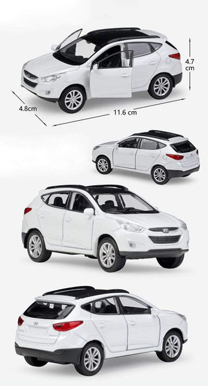 Planet Gates Diecast 1:36 Scale Model Car Hyundai Tucson IX35 SUV Pull Back Toy Vehicle Alloy Toy Metal Toy Car For Kid Gift Collection