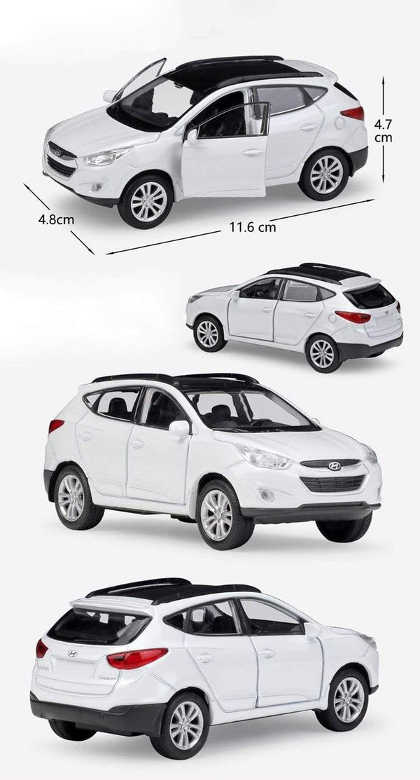 Planet Gates Diecast 1:36 Scale Model Car Hyundai Tucson IX35 SUV Pull Back Toy Vehicle Alloy Toy Metal Toy Car For Kid Gift Collection