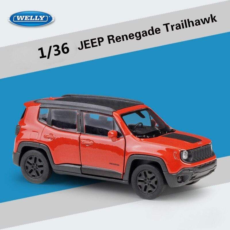Planet Gates Diecast 1:36 Simulator JEEP Renegade Trailhawk SUV Off-Road Model Car Pull Back Car Metal Alloy Toy Car For Kid Collection