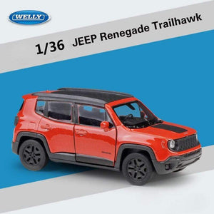 Planet Gates Diecast 1:36 Simulator JEEP Renegade Trailhawk SUV Off-Road Model Car Pull Back Car Metal Alloy Toy Car For Kid Collection