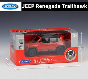 Planet Gates Diecast 1:36 Simulator JEEP Renegade Trailhawk SUV Off-Road Model Car Pull Back Car Metal Alloy Toy Car For Kid Collection