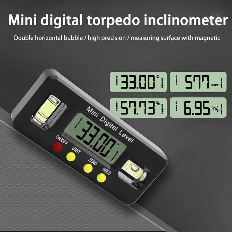 Digital angle finder Protractor electronic level box 360 Degree digital inclinometer angle measuring tool with magnets Portable