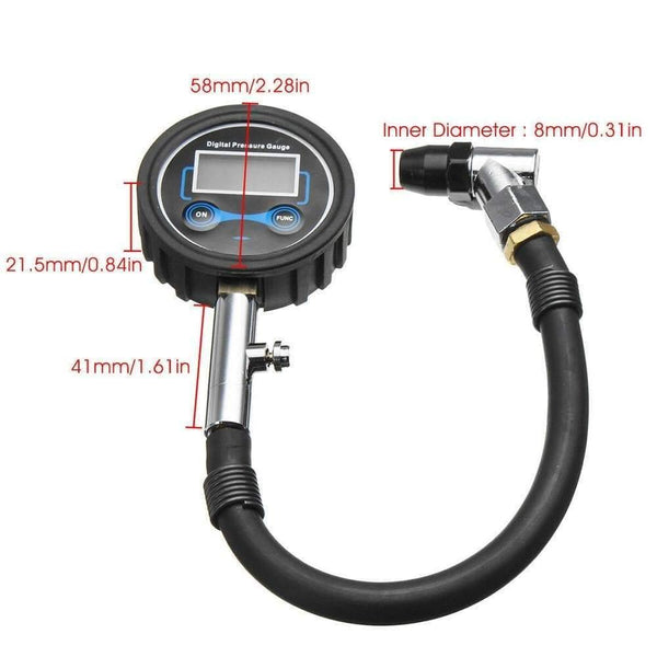 Planet Gates Digital Car Truck Vehicle Air Tire Pressure Inflator Gauge LCD Dial Meter Test Car Tire Pressure Gauge Meter