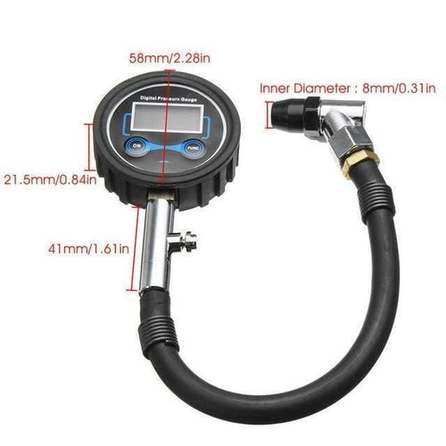 Planet Gates Digital Car Truck Vehicle Air Tire Pressure Inflator Gauge LCD Dial Meter Test Car Tire Pressure Gauge Meter