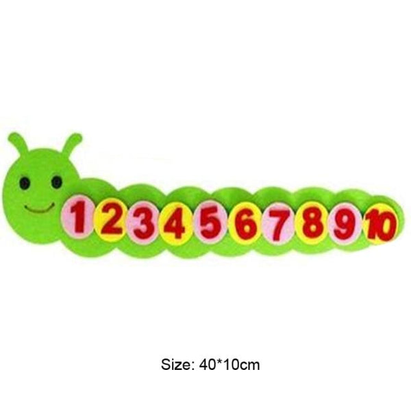 Planet Gates Digital Caterpillar Teaching Kindergarten Manual DIY Weave Cloth Baby Early Learning Education Toys Montessori Teaching Aids Math Toys