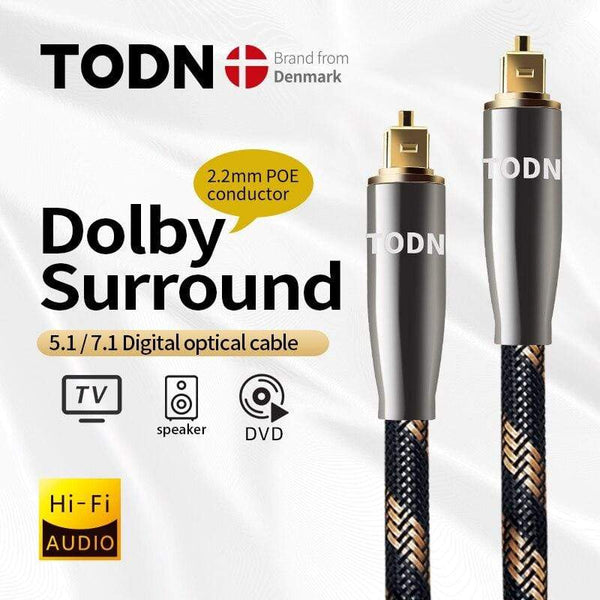 Planet Gates Digital Optical Audio Toslink Cable Hi-end Fiber Optic Audio Cable for HIFI Video DVD TV DTS Dolby 5.1 7.1