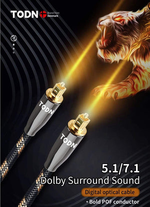 Planet Gates Digital Optical Audio Toslink Cable Hi-end Fiber Optic Audio Cable for HIFI Video DVD TV DTS Dolby 5.1 7.1