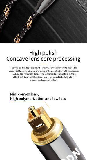Planet Gates Digital Optical Audio Toslink Cable Hi-end Fiber Optic Audio Cable for HIFI Video DVD TV DTS Dolby 5.1 7.1