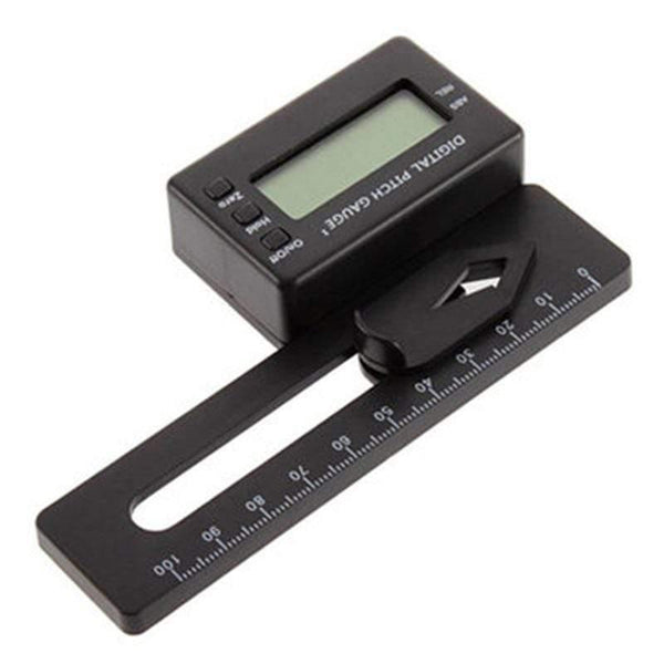 Planet Gates Digital Pitch Gauge RC Logger Propellers Tester With LCD Display for Main Blade Align RC Helicopter Models Without Battery