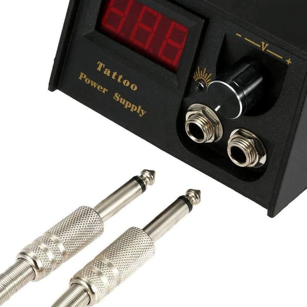Planet Gates Digital Tattoo Power Supply +Foot Pedal +Clip Cord Pro Double Output Tattoo Power Supply Kit For Tattoo Machine Free Shipping