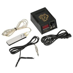Planet Gates Digital Tattoo Power Supply +Foot Pedal +Clip Cord Pro Double Output Tattoo Power Supply Kit For Tattoo Machine Free Shipping