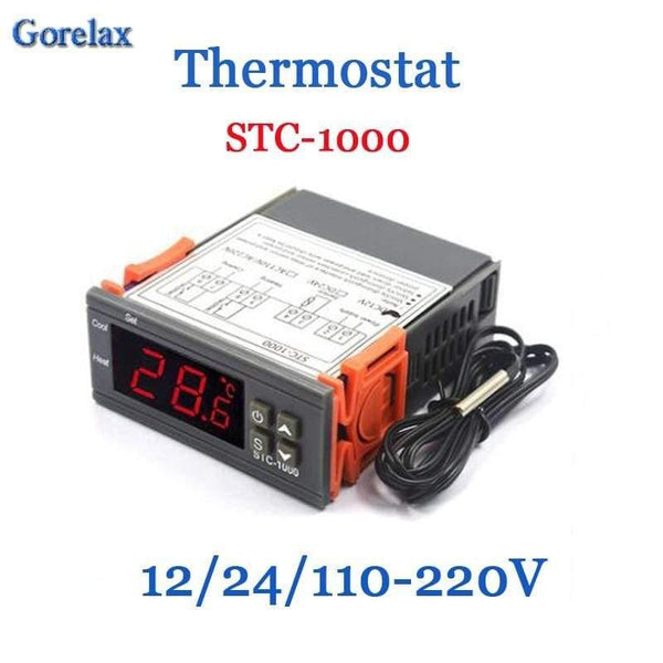 Planet Gates Digital Thermostat Temperature Regulator Controller 12V 24V 220V Thermoregulator, Room Thermostat Incubator Termometro STC 1000