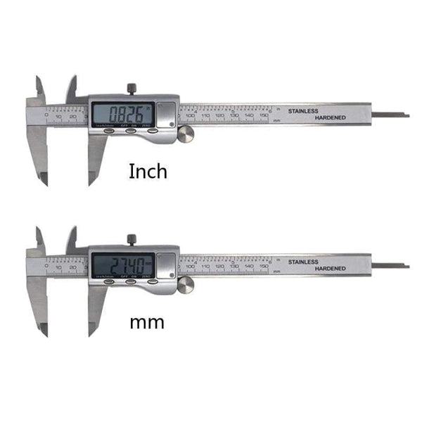 Planet Gates Digital Vernier Caliper 6 Inch 150mm Stainless Steel Electronic Caliper Micrometer Depth Measuring Tools