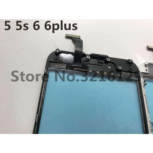 Planet Gates Digitizer Panel Glass Lens Sensor+Middle Frame for iPhone 6 6s plus 5 5S TouchScreen Replacement Repair Spare Parts
