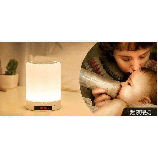 Planet Gates Dimmable Touch Light Bedside lamp Kids ChildrenClock Adult Nightlight Bedroom Living Room Baby Nursery Night Light Music Player