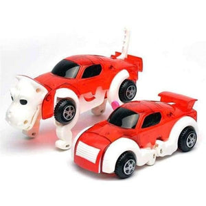 Planet Gates Dinosaur Red 4 Colors 14CM Cool Automatic Transform Dog Car Vehicle Clockwork Wind Up Toys for Children Kids Boy Girl Toy Gift