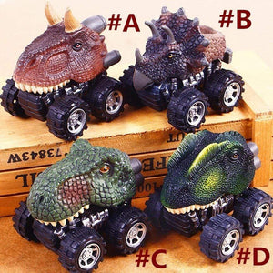 Planet Gates Dinosaur Toys Clockwork Pull Back  Dino Model Animal Vehicles Truck Hobby Educational Mini Kids Toys For Boys