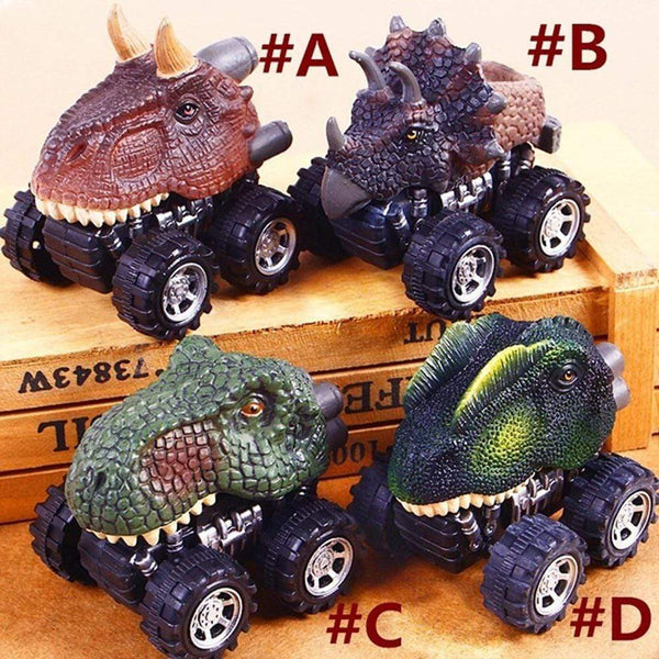 Planet Gates Dinosaur Toys Clockwork Pull Back  Dino Model Animal Vehicles Truck Hobby Educational Mini Kids Toys For Boys