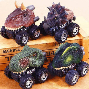 Planet Gates Dinosaur Toys Clockwork Pull Back  Dino Model Animal Vehicles Truck Hobby Educational Mini Kids Toys For Boys