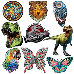 Planet Gates Dinosaur Wooden Jigsaw Puzzle Toy Wooden Puzzles For Adults Kids Christmas Gifts Educational Games Toys Butterfly Wooden Puzzle
