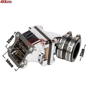 Planet Gates Dio AF18 AF28 AF27 49cc 50cc Racing Intake Manifold Inlet Pipe for CX ZX SE50 SK50 SA50 Elite 2T Scooter