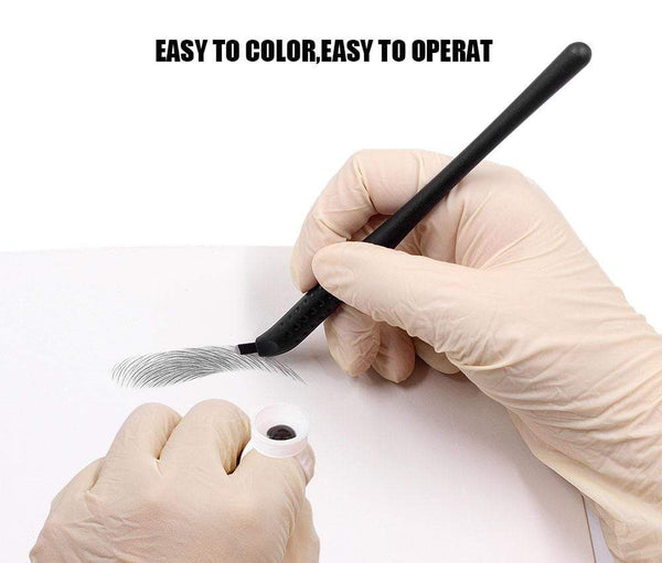 Planet Gates Disposable Microblading Pen with 18U 12CF pins Needles Permanent Makeup Embroidered Eyebrow Tattoo Manual Pen Tebori Machine