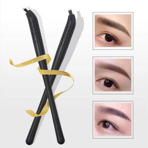 Planet Gates Disposable Microblading Pen with 18U 12CF pins Needles Permanent Makeup Embroidered Eyebrow Tattoo Manual Pen Tebori Machine